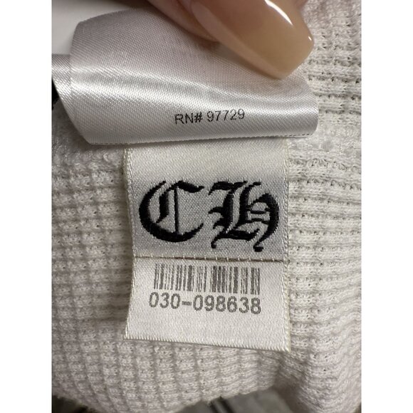 Chrome Hearts Camo Hoodie Jacket With Caution Graphic & Teeth Print Design - Picture 4 of 14